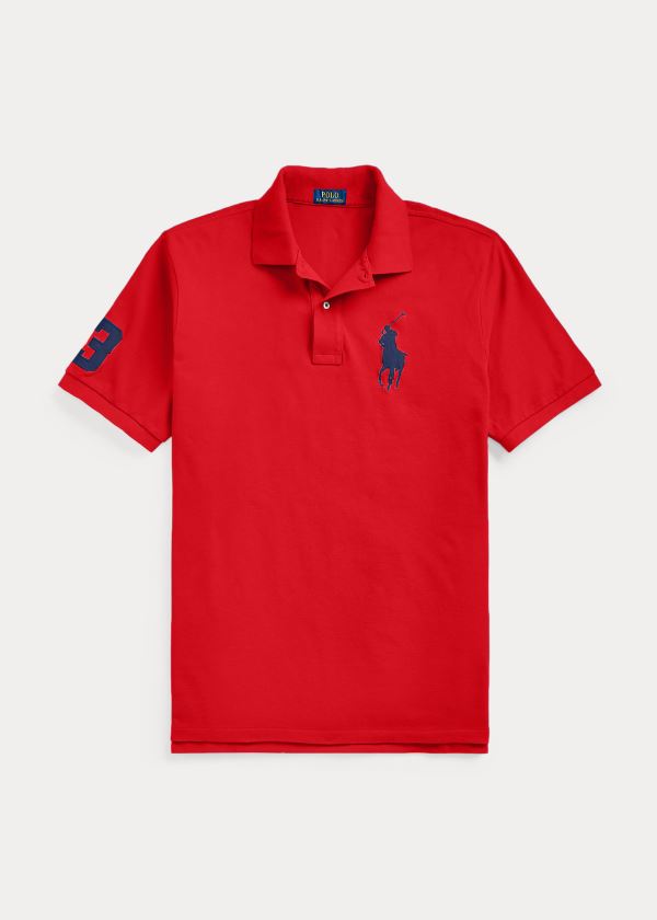 Men's Polo Ralph Lauren Big Pony Mesh Polo Shirts | 126590URA